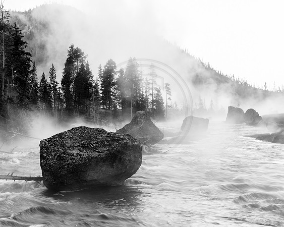 Steamy Gibbon River in Yellowstone 2017