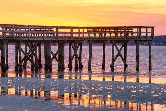 Sunset at Harbourview Pier Reflections